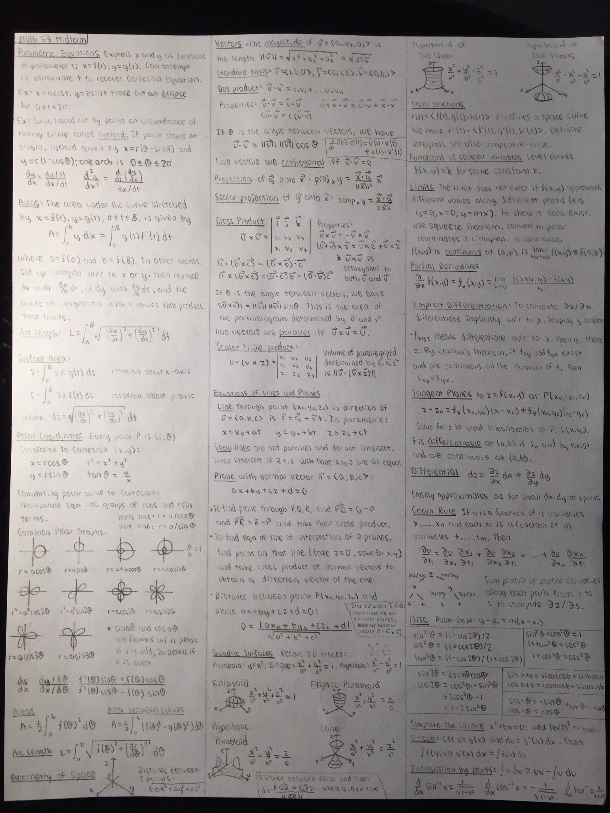 手書き数式の低コントラスト紙 - 台形選択