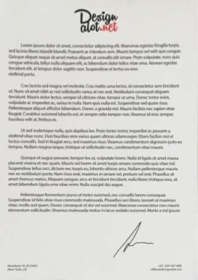 暗い机の上に置かれた斜め撮影の文書 - くっきり